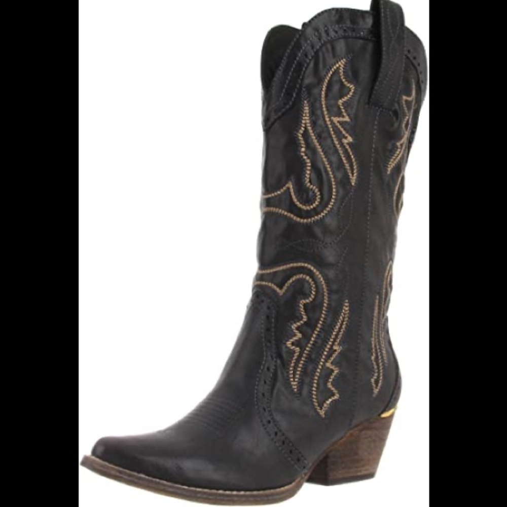 EUC- Very Volatile Black Boots-size 8.5